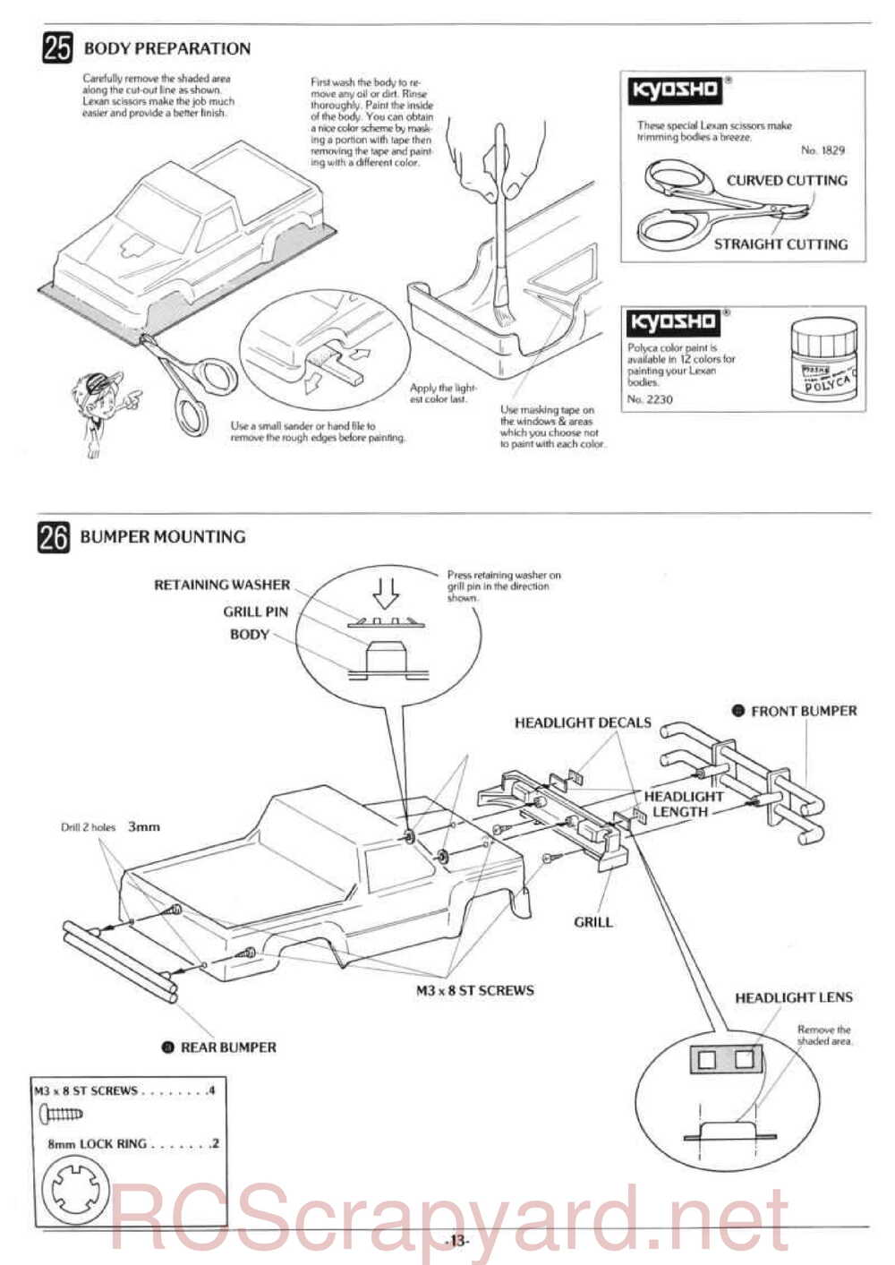 Kyosho - 3106 - Double-Dare - Manual - Page 13