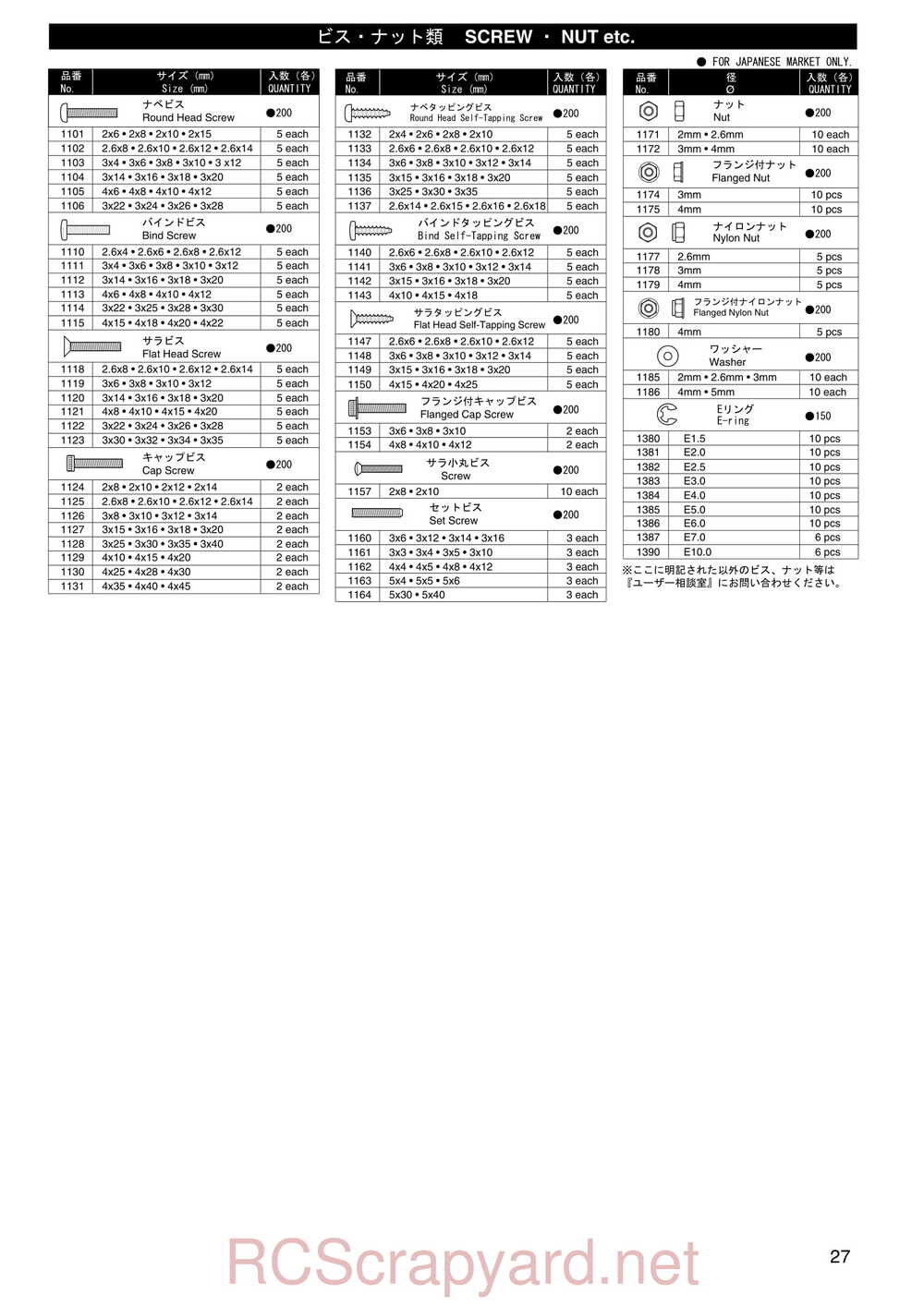 Kyosho - 31061 - TR-15 Rally - Manual - Page 27