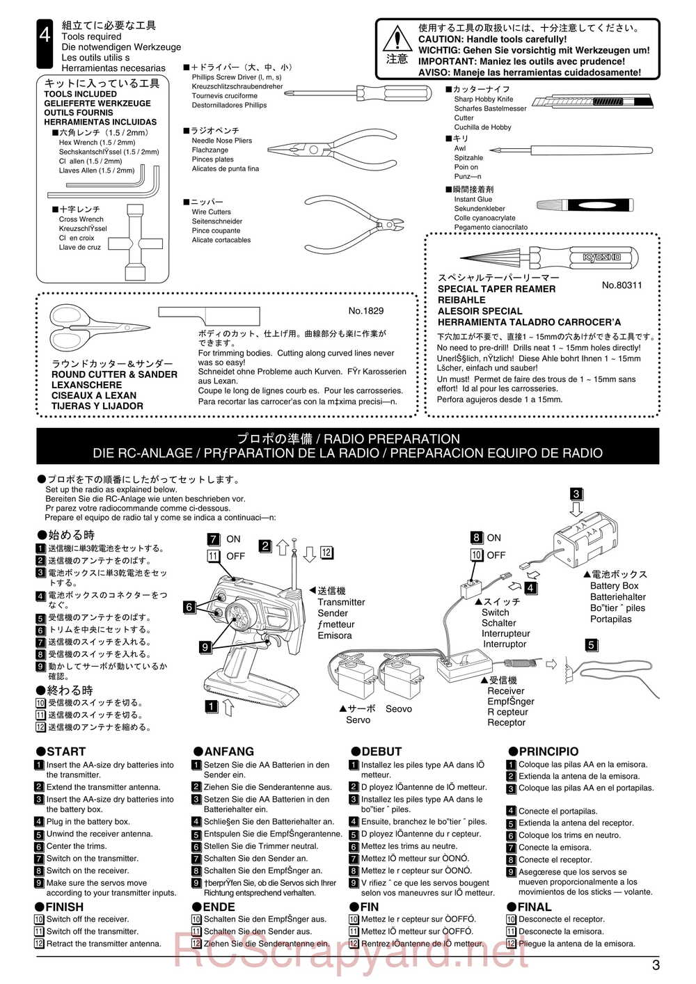 Kyosho - 31092 - GP Ultima RB Racing Sports - Manual - Page 03