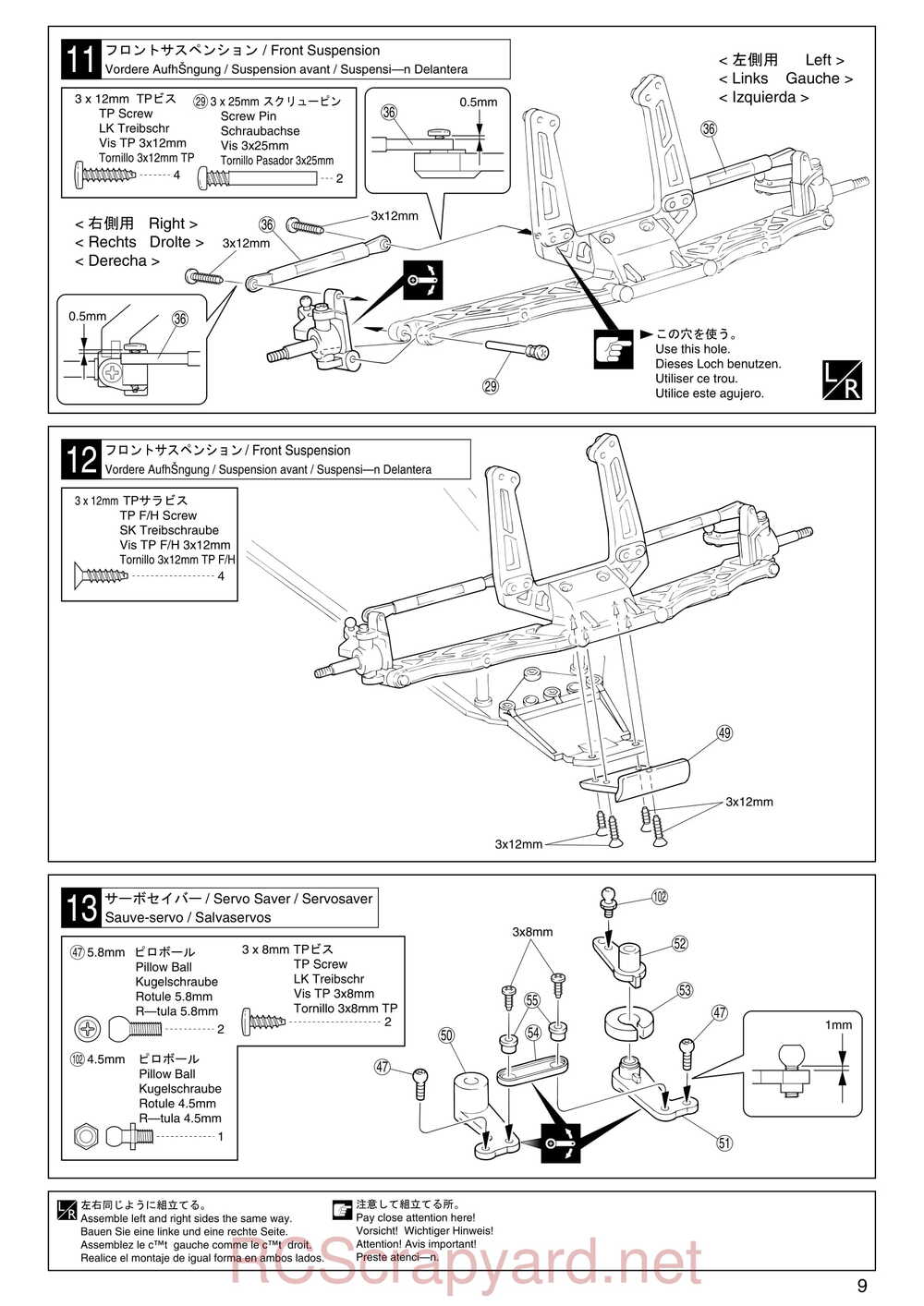 Kyosho - 31092 - GP Ultima RB Racing Sports - Manual - Page 09