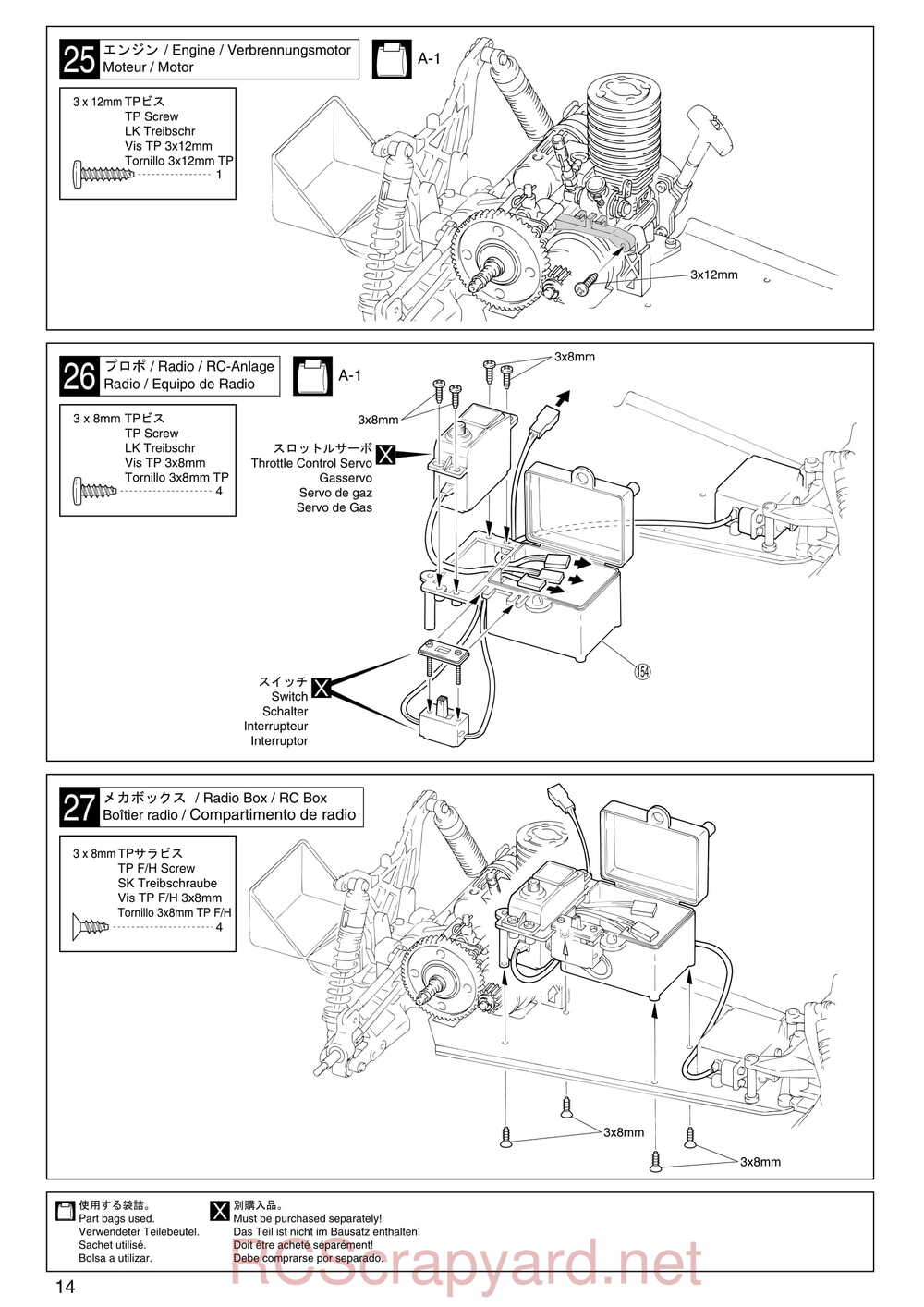 Kyosho - 31092 - GP Ultima RB Racing Sports - Manual - Page 14