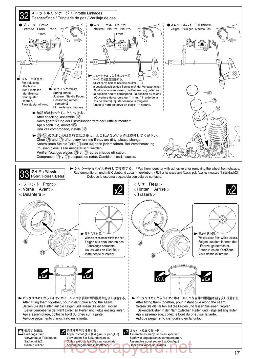 Kyosho - 31092 - GP Ultima RB Racing Sports - Manual - Page 17