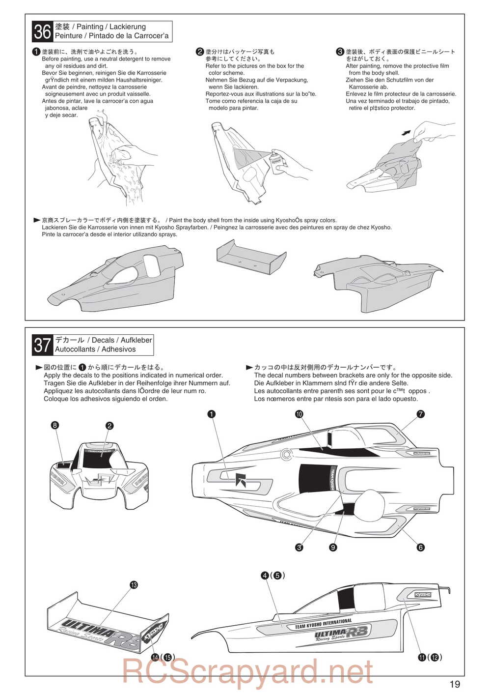 Kyosho - 31092 - GP Ultima RB Racing Sports - Manual - Page 19