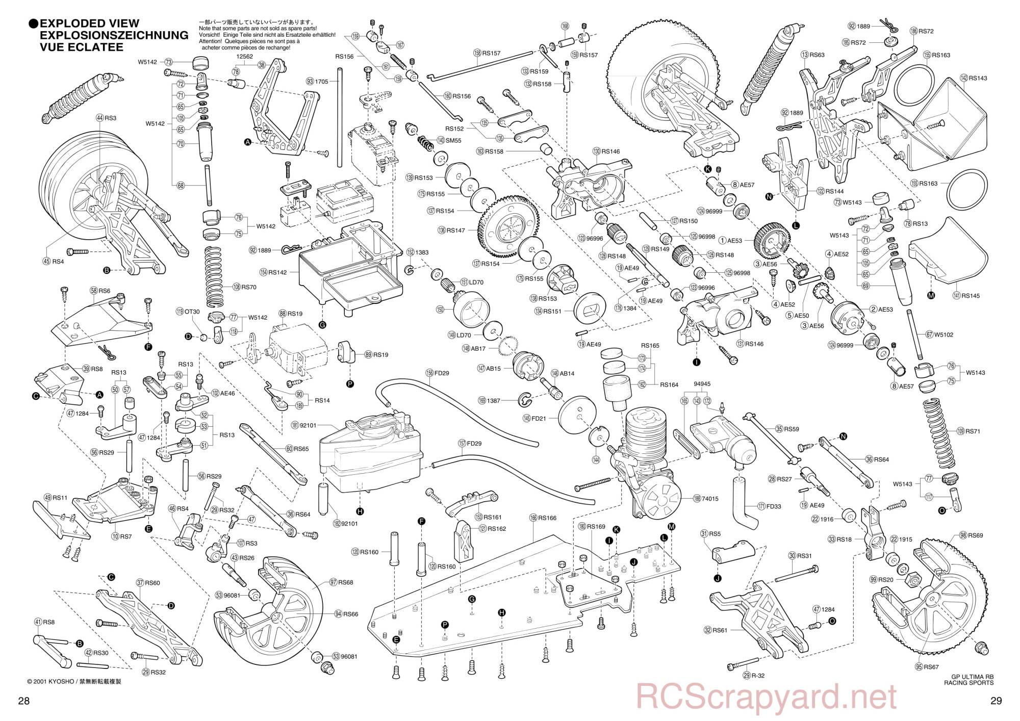 Kyosho - 31092 - GP Ultima RB Racing Sports - Manual - Page 28