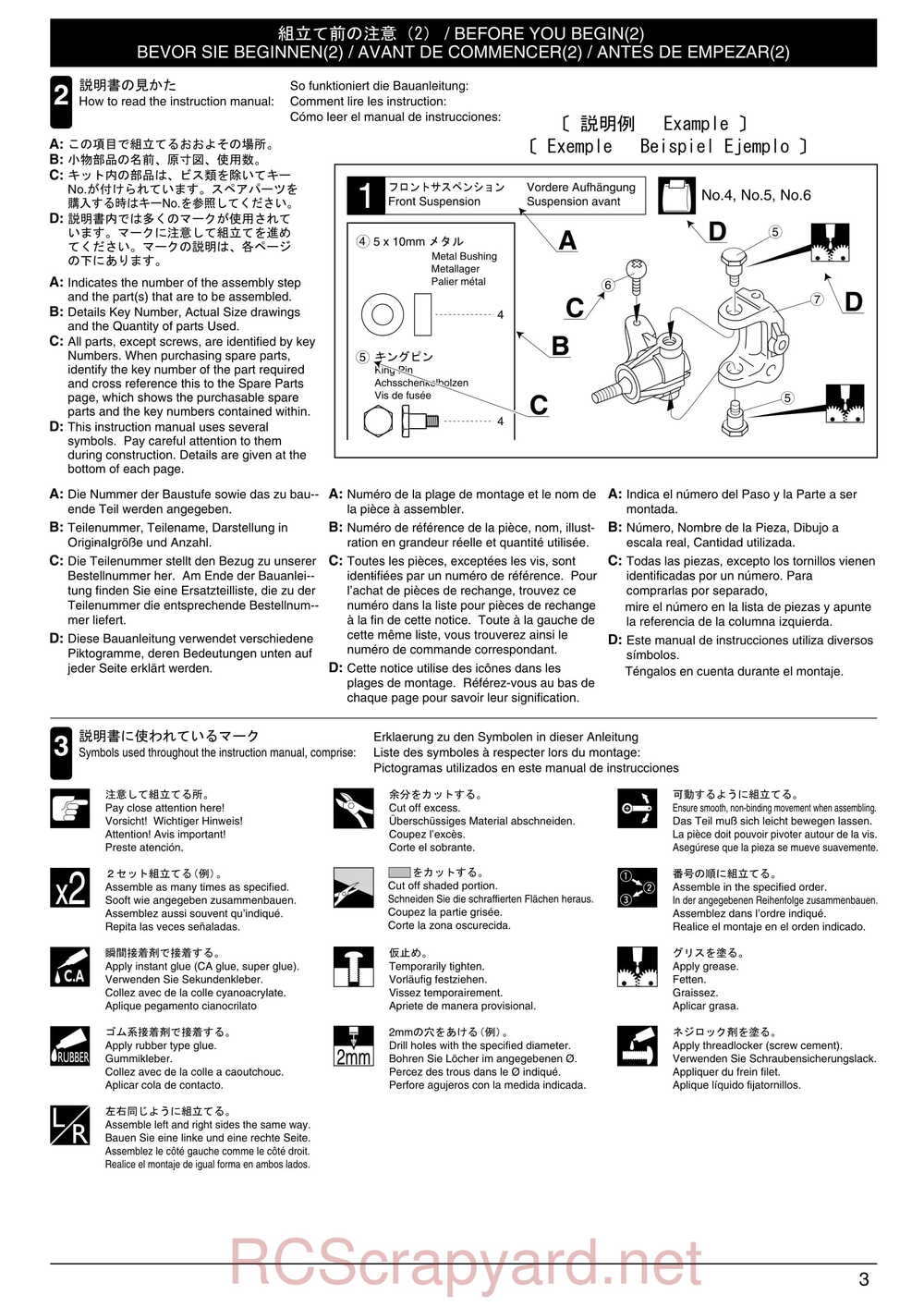 Kyosho - 31095 - TR-15 Stadium-Force - Manual - Page 03