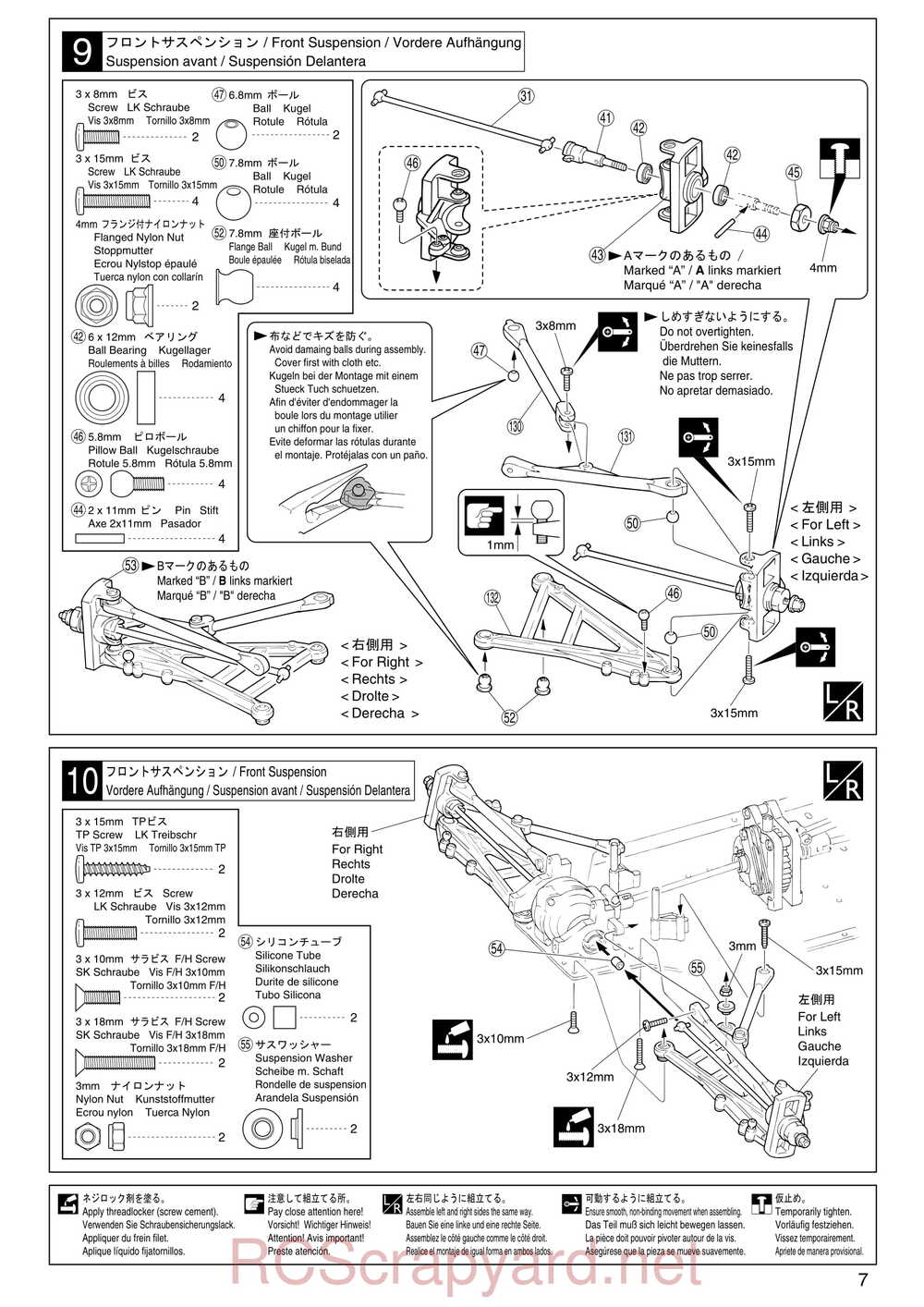 Kyosho - 31095 - TR-15 Stadium-Force - Manual - Page 07