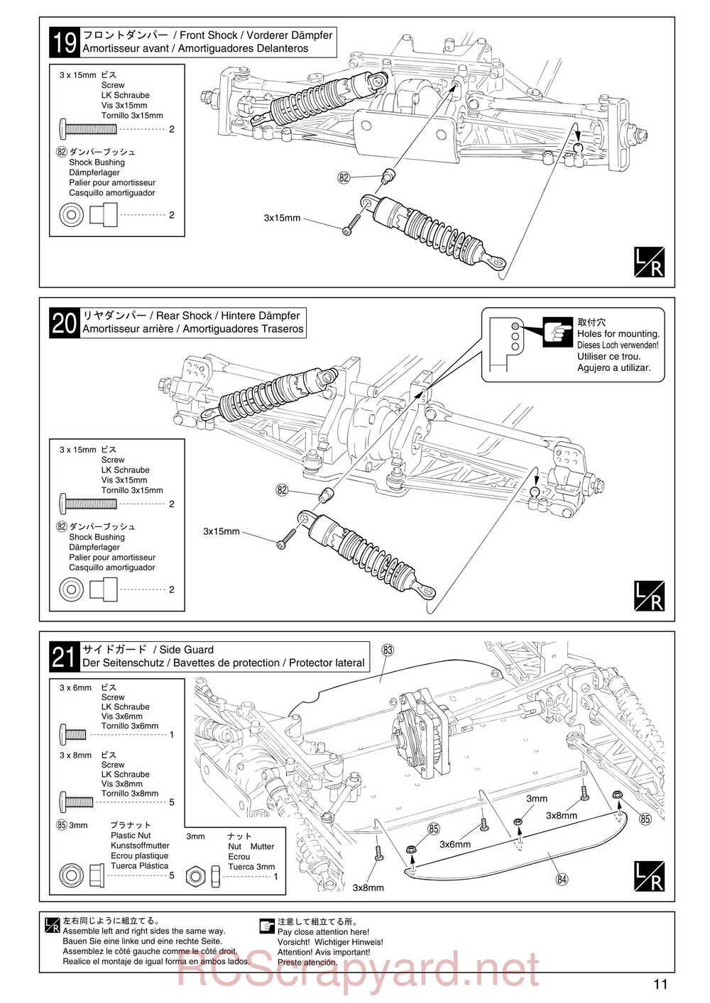 Kyosho - 31095 - TR-15 Stadium-Force - Manual - Page 11