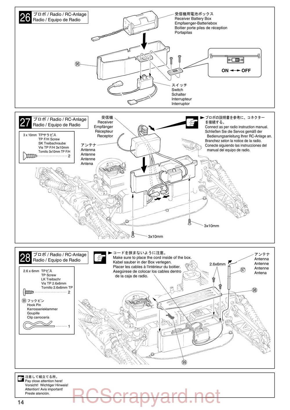 Kyosho - 31095 - TR-15 Stadium-Force - Manual - Page 14