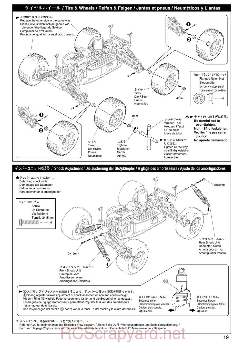 Kyosho - 31095 - TR-15 Stadium-Force - Manual - Page 19