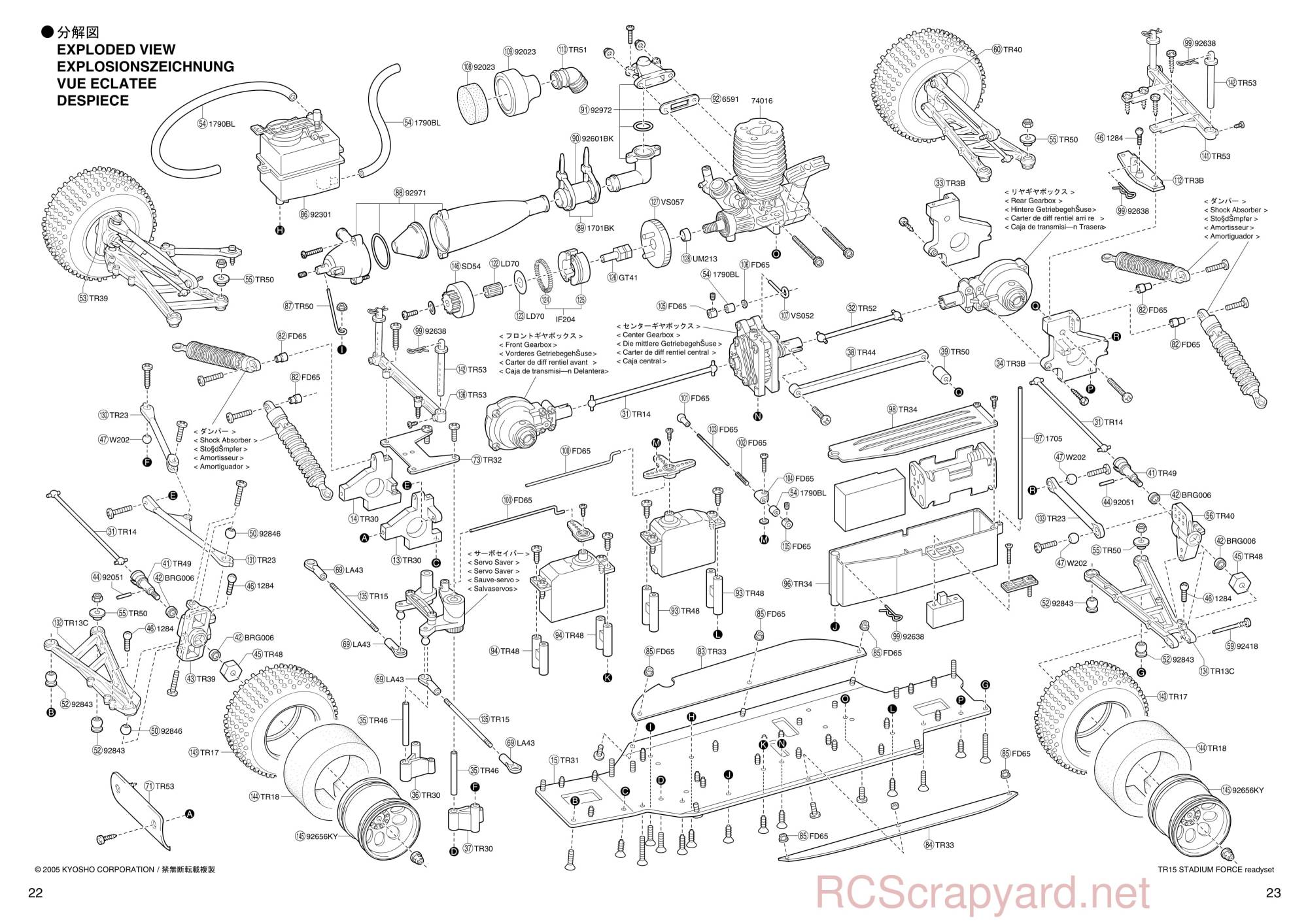 Kyosho - 31095 - TR-15 Stadium-Force - Manual - Page 22