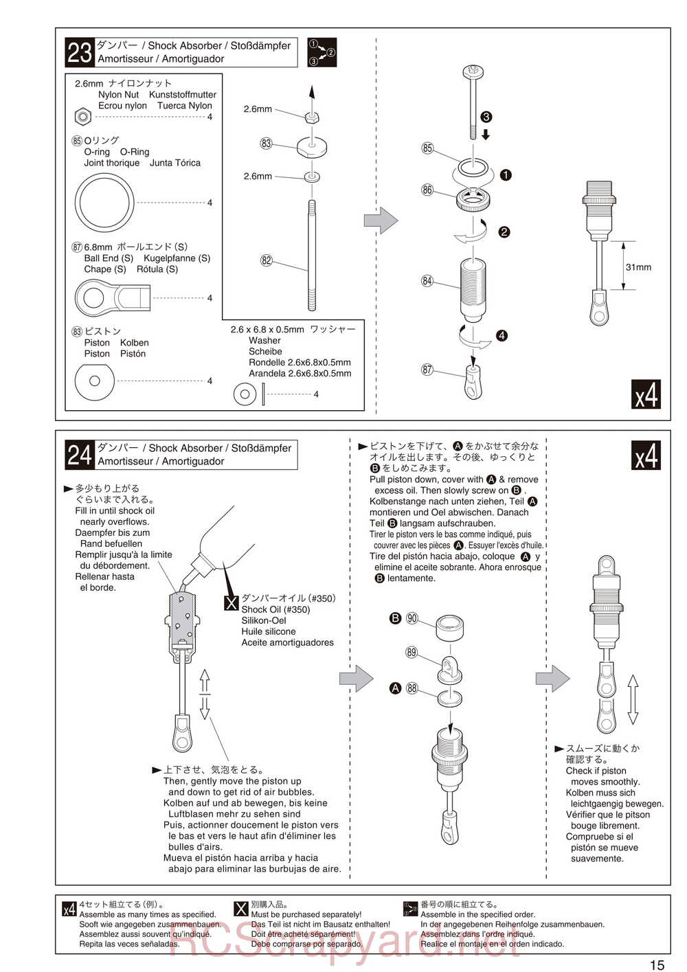 Kyosho - 31097 - DST - Manual - Page 15