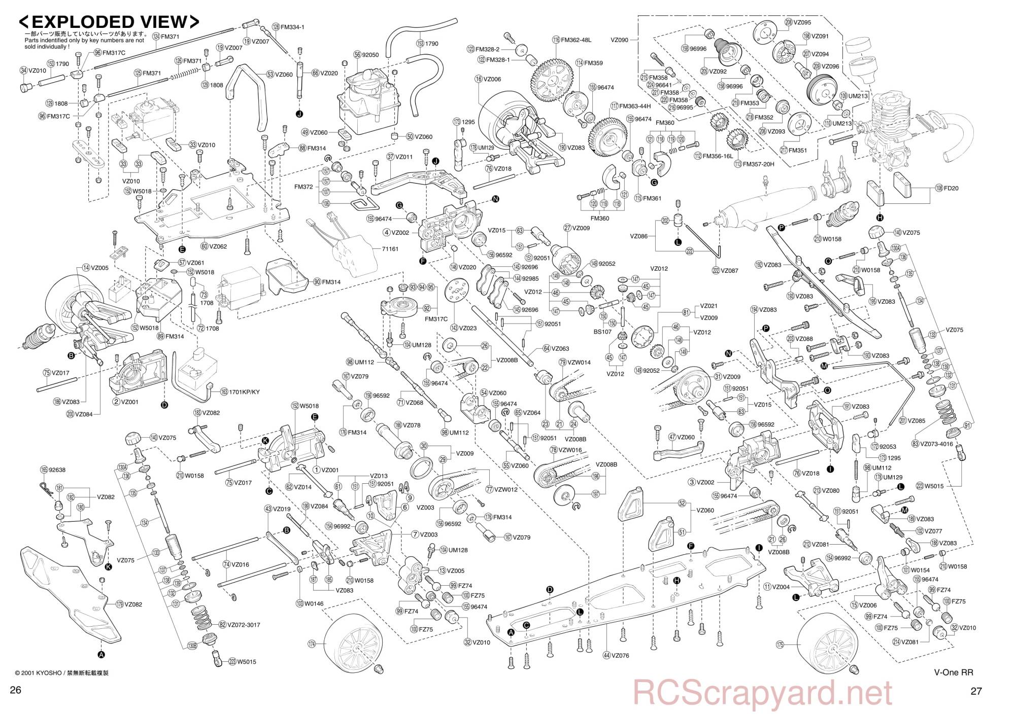 Kyosho - 31102 - V-One RR - Manual - Page 26