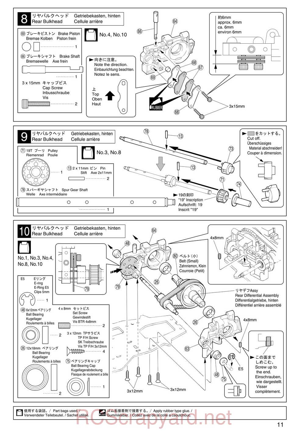Kyosho - 31122 - V-One S2 - Manual - Page 11