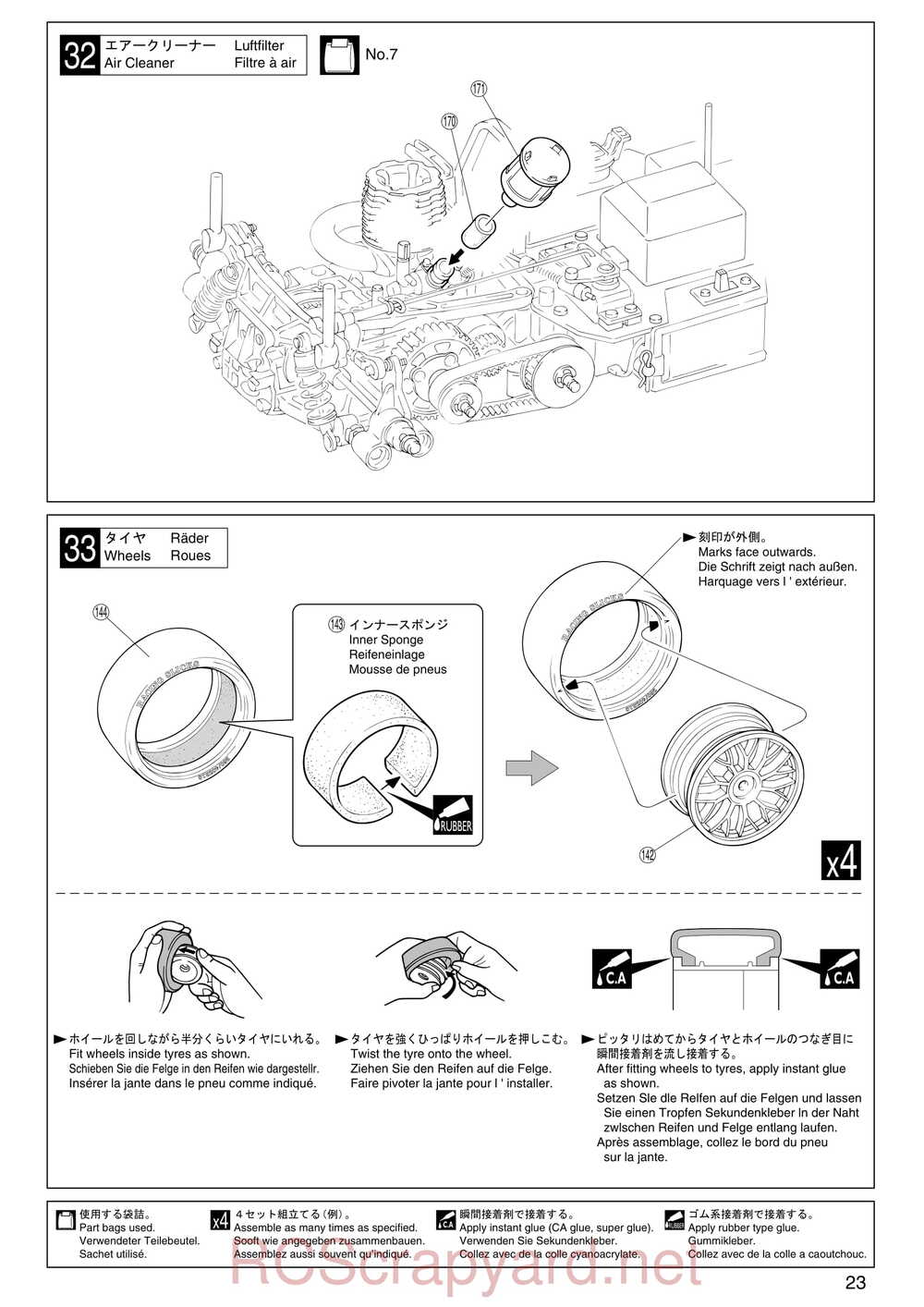 Kyosho - 31122 - V-One S2 - Manual - Page 23