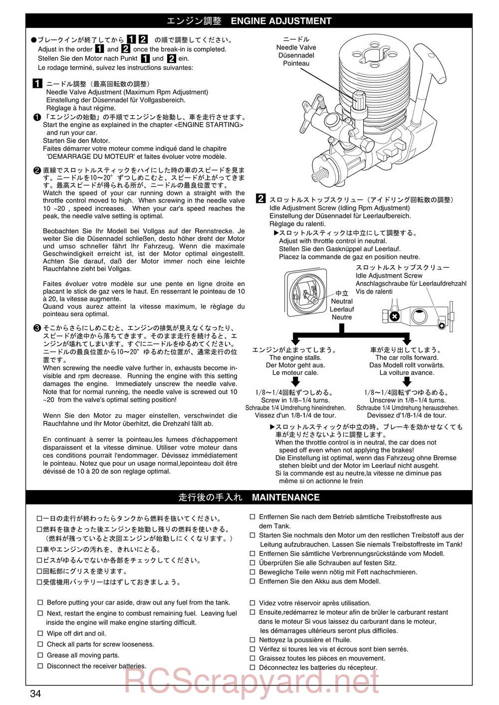 Kyosho - 31122 - V-One S2 - Manual - Page 34