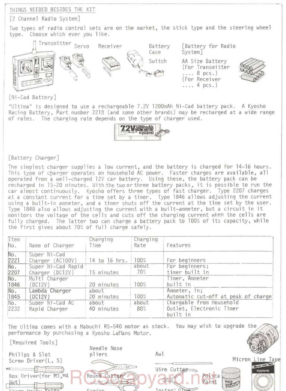 Kyosho - 3115 - Ultima - Manual - Page 03