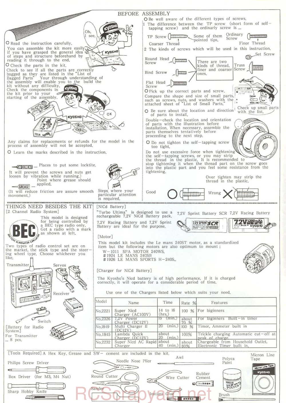 Kyosho - 3116 - Turbo-Ultima - Manual - Page 02