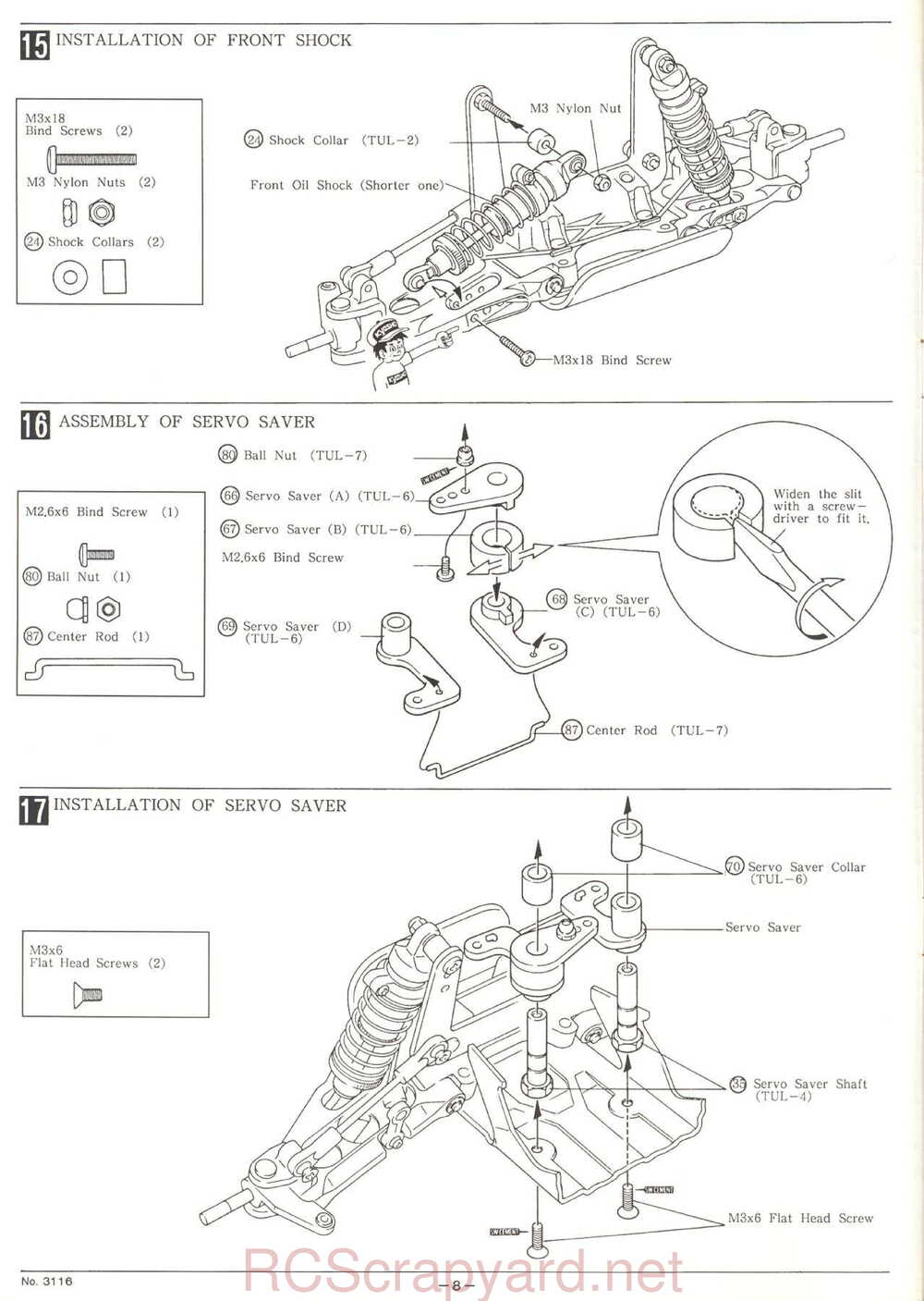 Kyosho - 3116 - Turbo-Ultima - Manual - Page 08