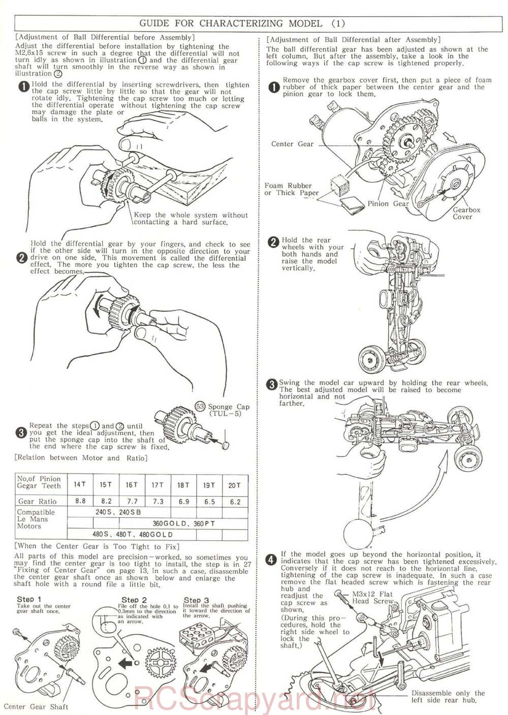Kyosho - 3116 - Turbo-Ultima - Manual - Page 17