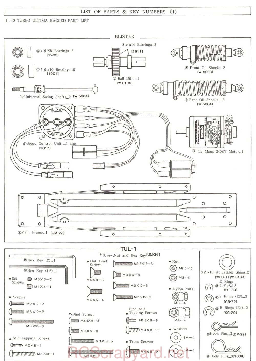 Kyosho - 3116 - Turbo-Ultima - Manual - Page 20