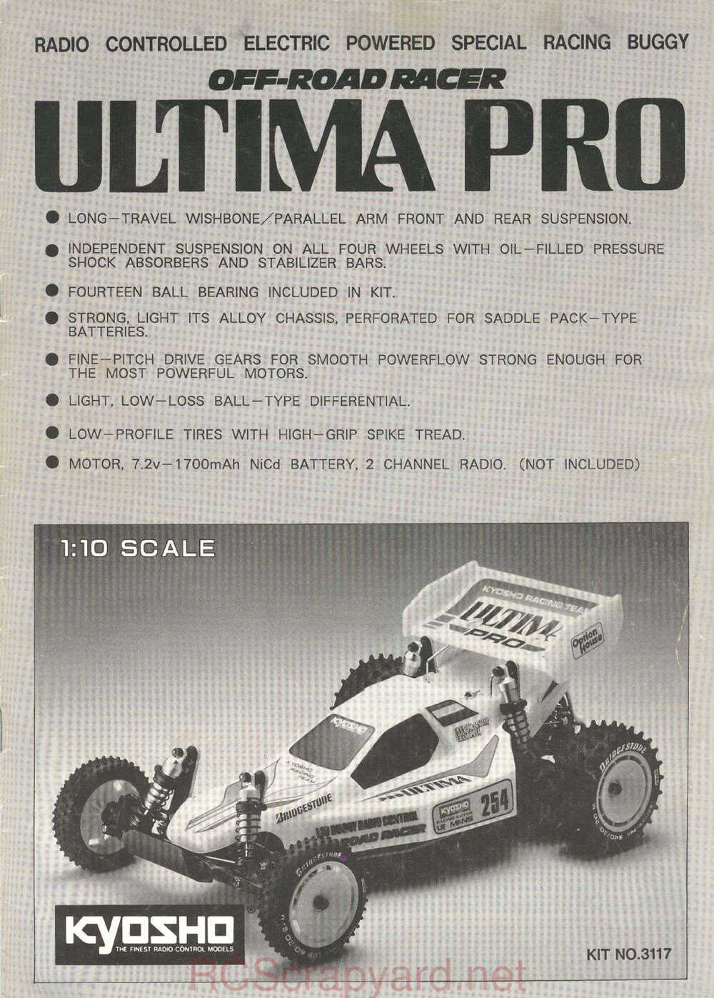 Kyosho - 3117 - Ultima-Pro - Manual - Page 01