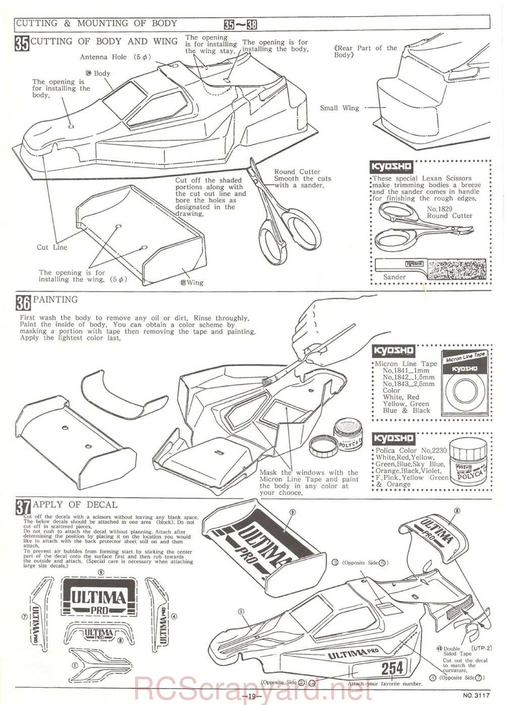 Kyosho - 3117 - Ultima-Pro - Manual - Page 19