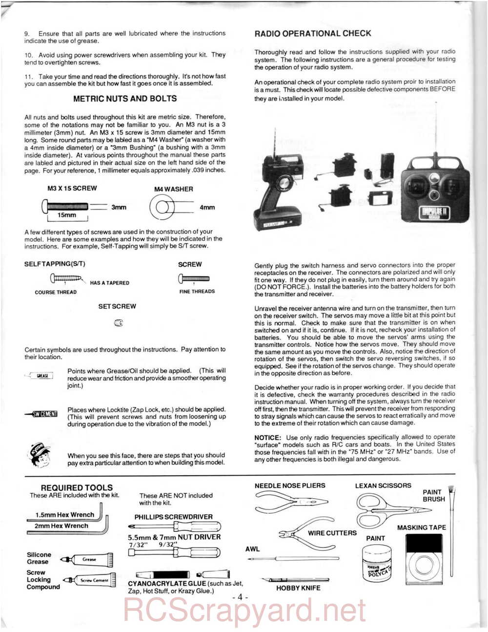 Kyosho - 3118 - Ultima-II - Manual - Page 04
