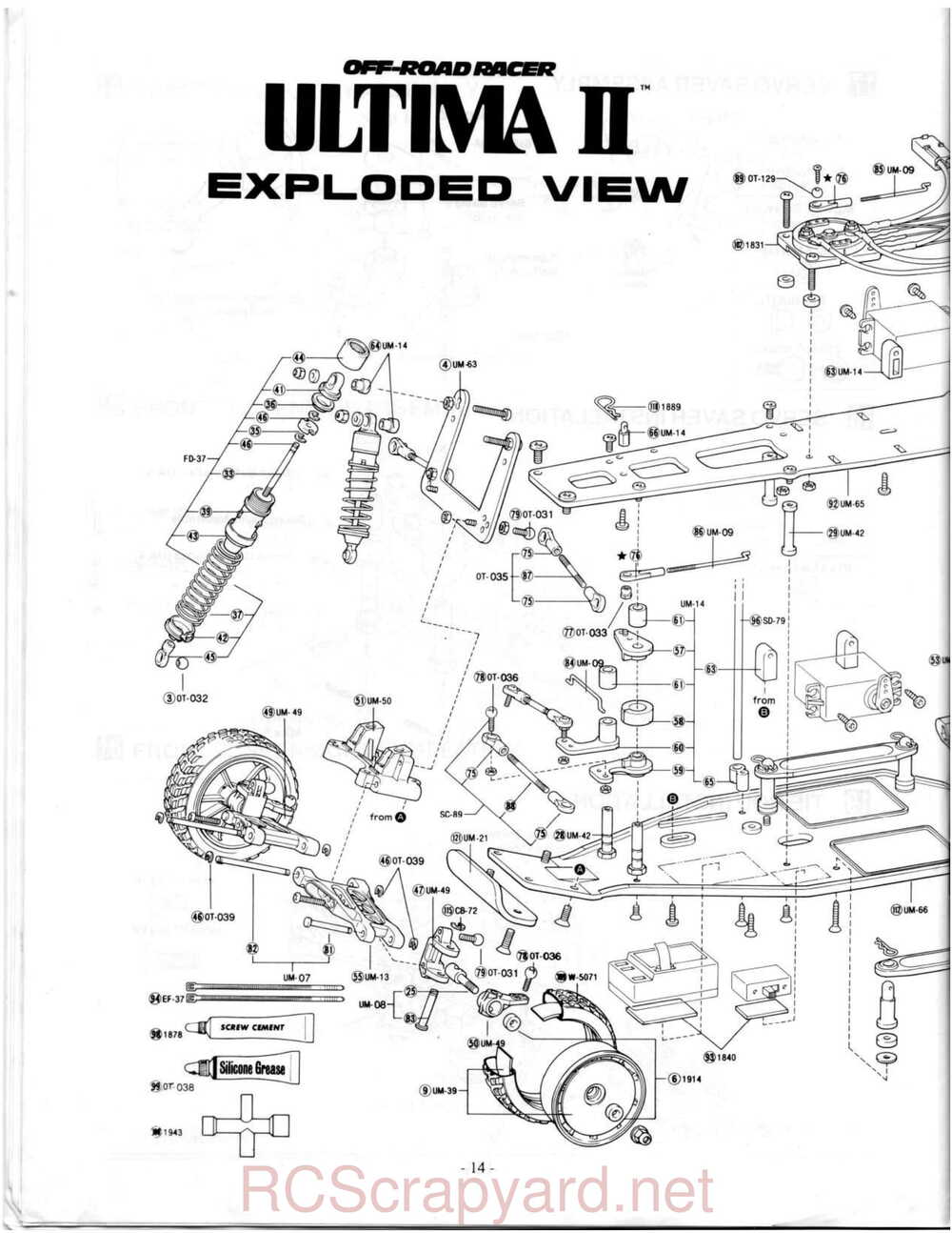 Kyosho - 3118 - Ultima-II - Manual - Page 14