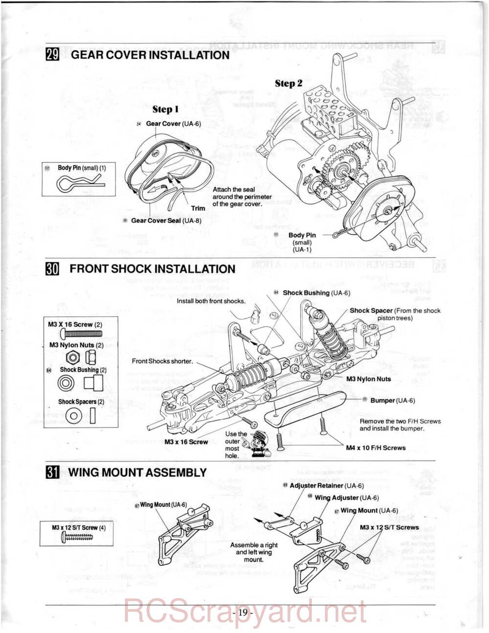 Kyosho - 3118 - Ultima-II - Manual - Page 19