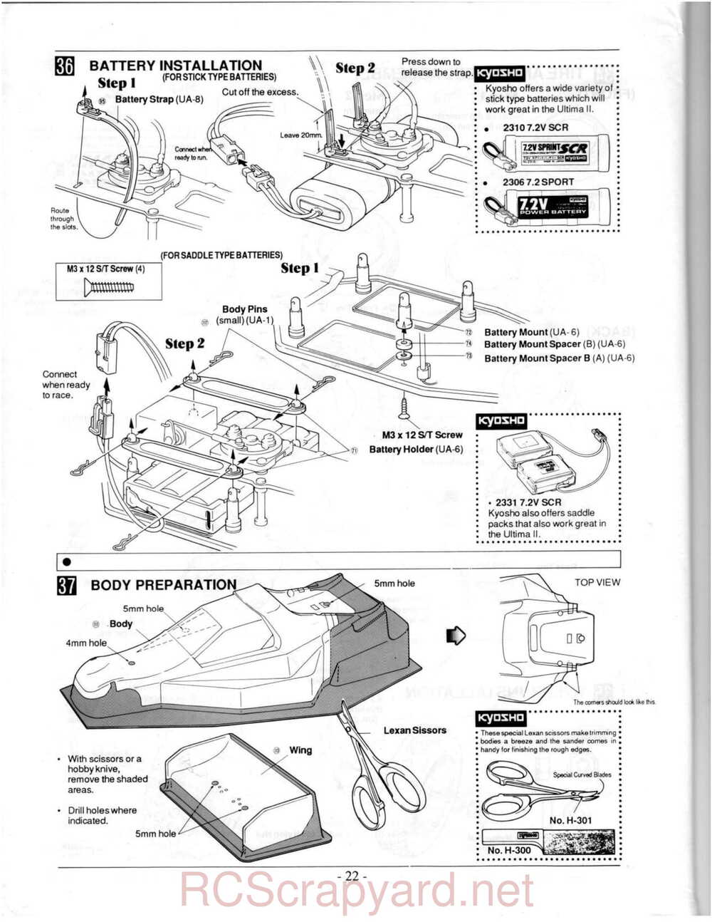 Kyosho - 3118 - Ultima-II - Manual - Page 22