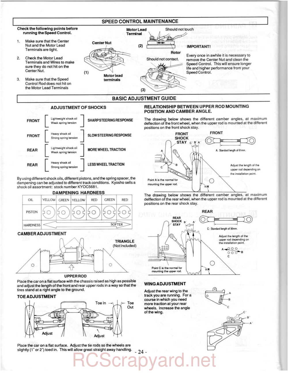 Kyosho - 3118 - Ultima-II - Manual - Page 24