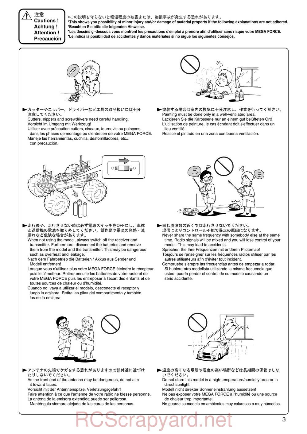 Kyosho - 31181 - Mega-Force - Manual - Page 03
