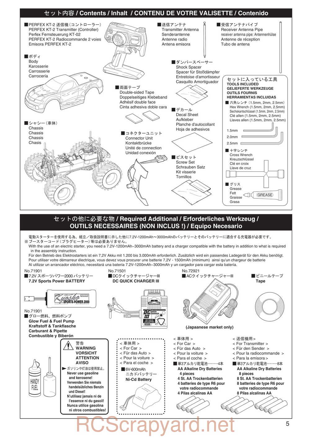 Kyosho - 31181 - Mega-Force - Manual - Page 05