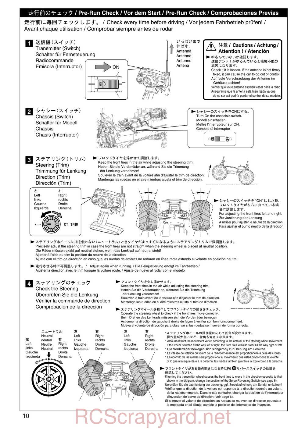 Kyosho - 31181 - Mega-Force - Manual - Page 10