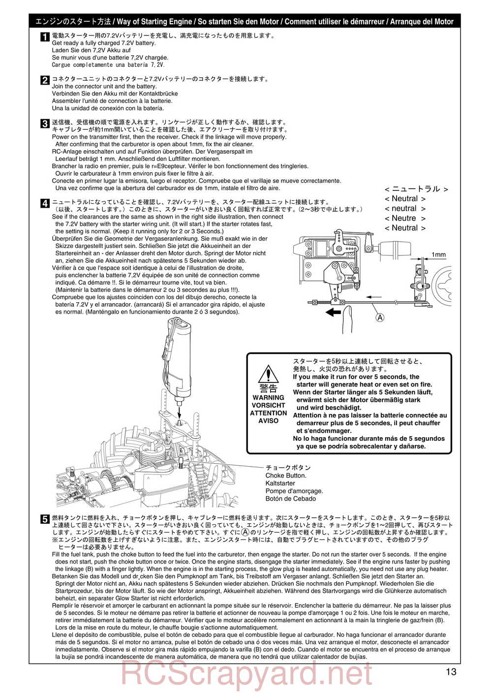 Kyosho - 31181 - Mega-Force - Manual - Page 13
