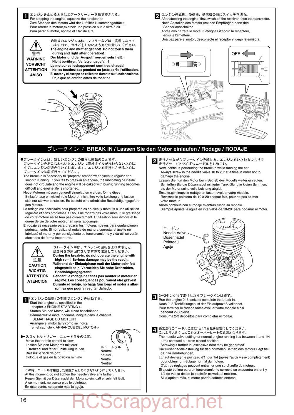 Kyosho - 31181 - Mega-Force - Manual - Page 16