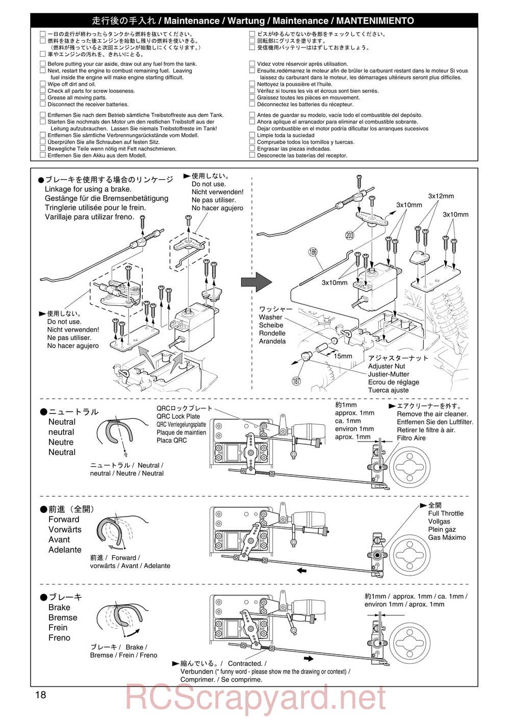 Kyosho - 31181 - Mega-Force - Manual - Page 18