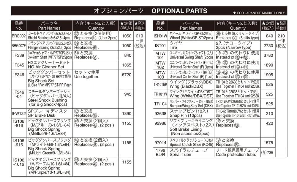 Kyosho - MFR - 31183 - RC Model Parts