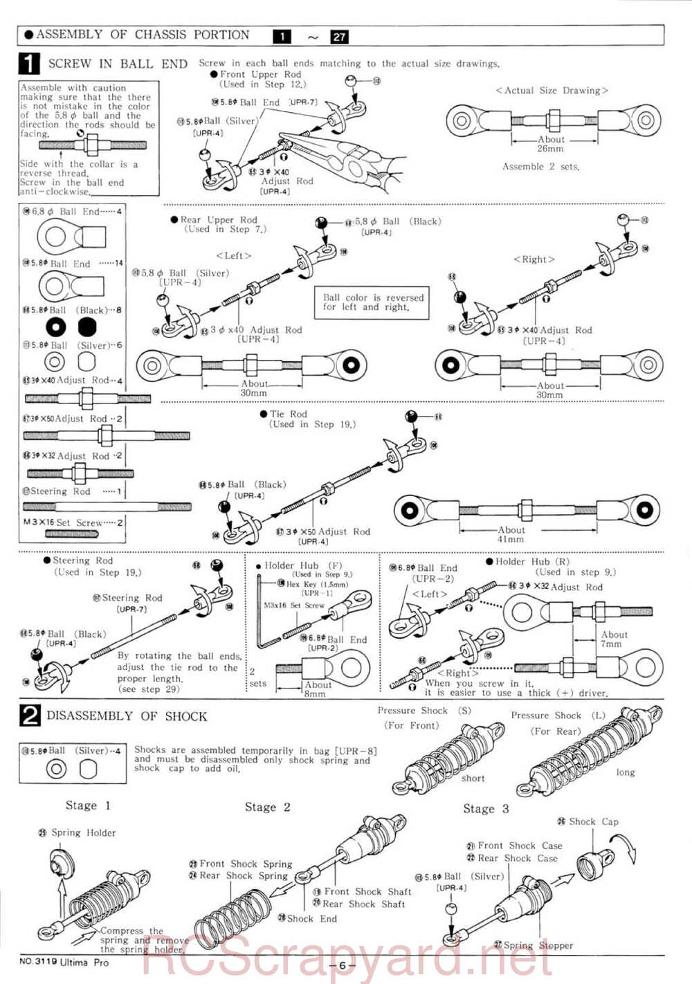 Kyosho - 3119 - Ultima-Pro XL - Manual - Page 06