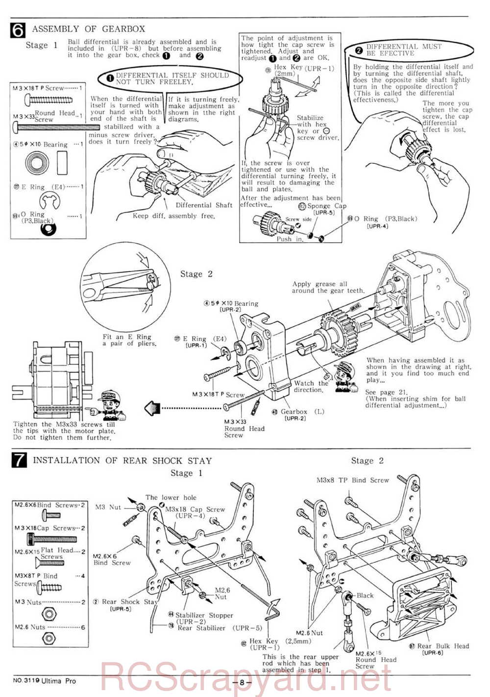 Kyosho - 3119 - Ultima-Pro XL - Manual - Page 08