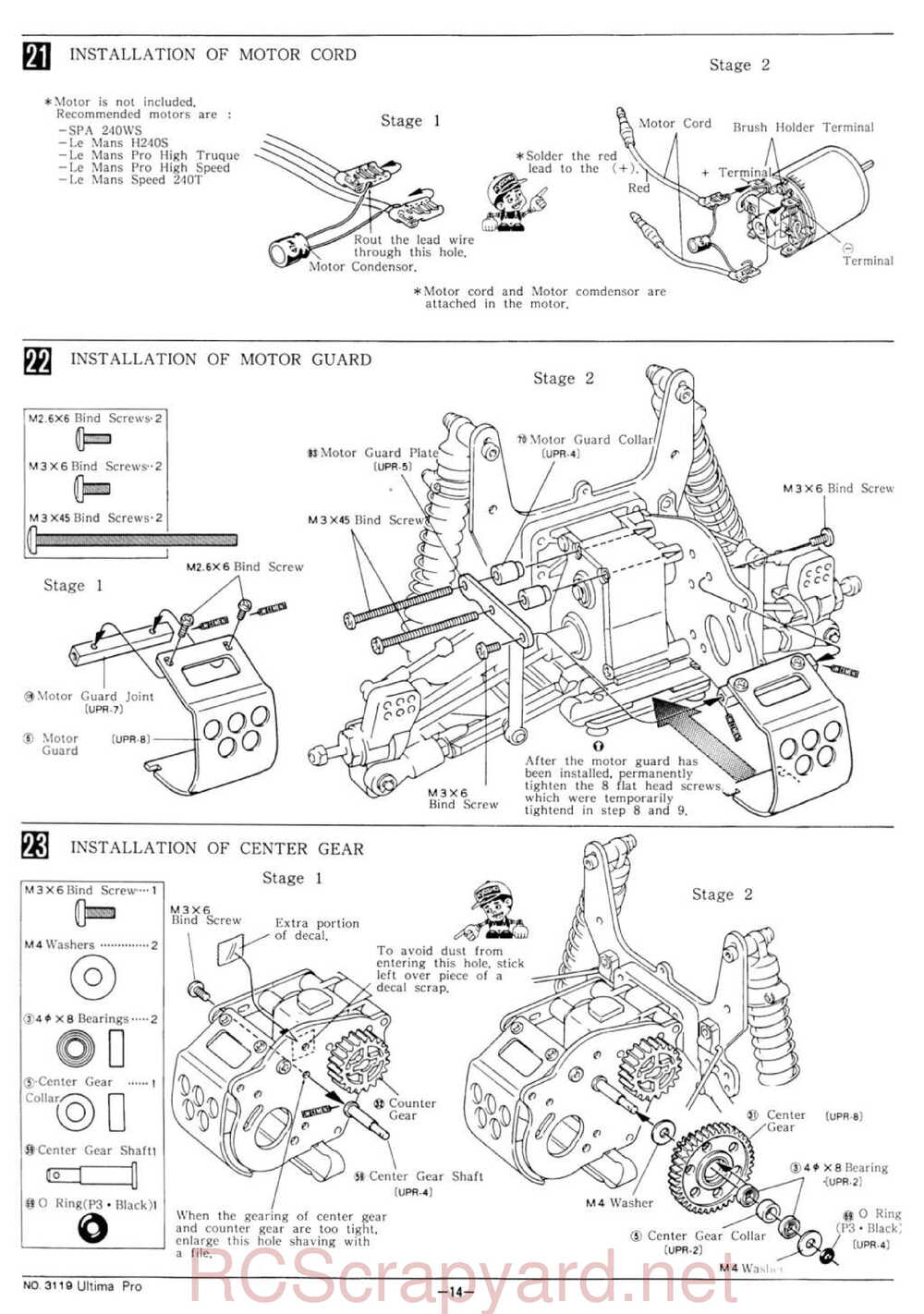 Kyosho - 3119 - Ultima-Pro XL - Manual - Page 14