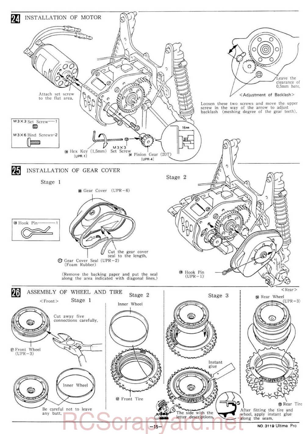 Kyosho - 3119 - Ultima-Pro XL - Manual - Page 15