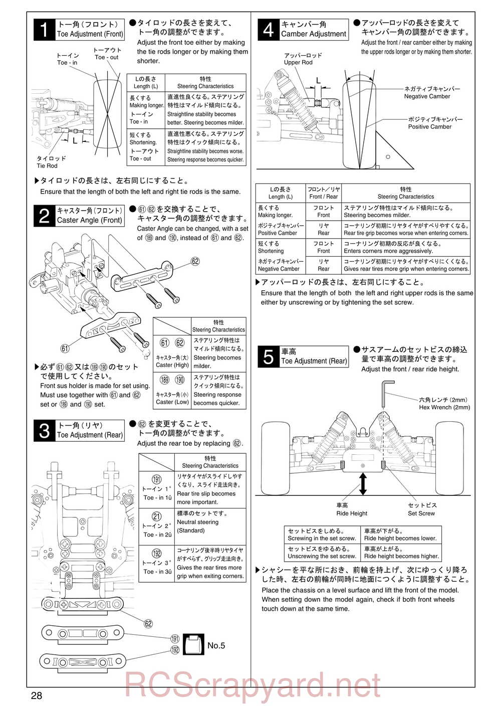 Kyosho - 31191 - Inferno-MP-7-5 Yuichi - Manual - Page 28