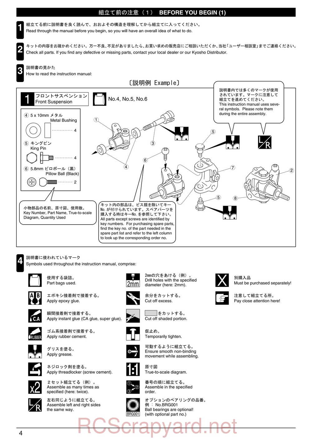 Kyosho - 31192 - Inferno-MP-7-5 Sports - Manual - Page 04