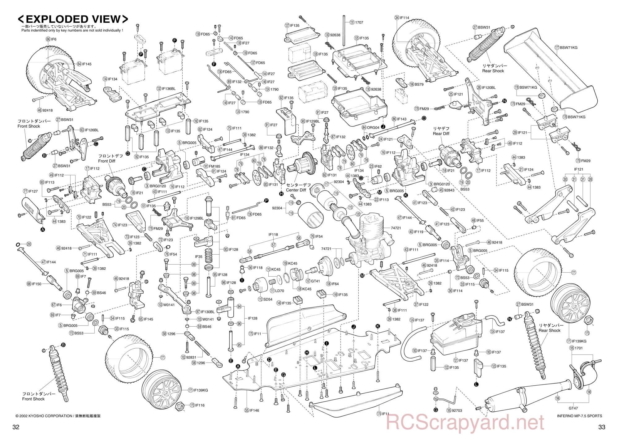 Kyosho - 31192 - Inferno-MP-7-5 Sports - Manual - Page 32