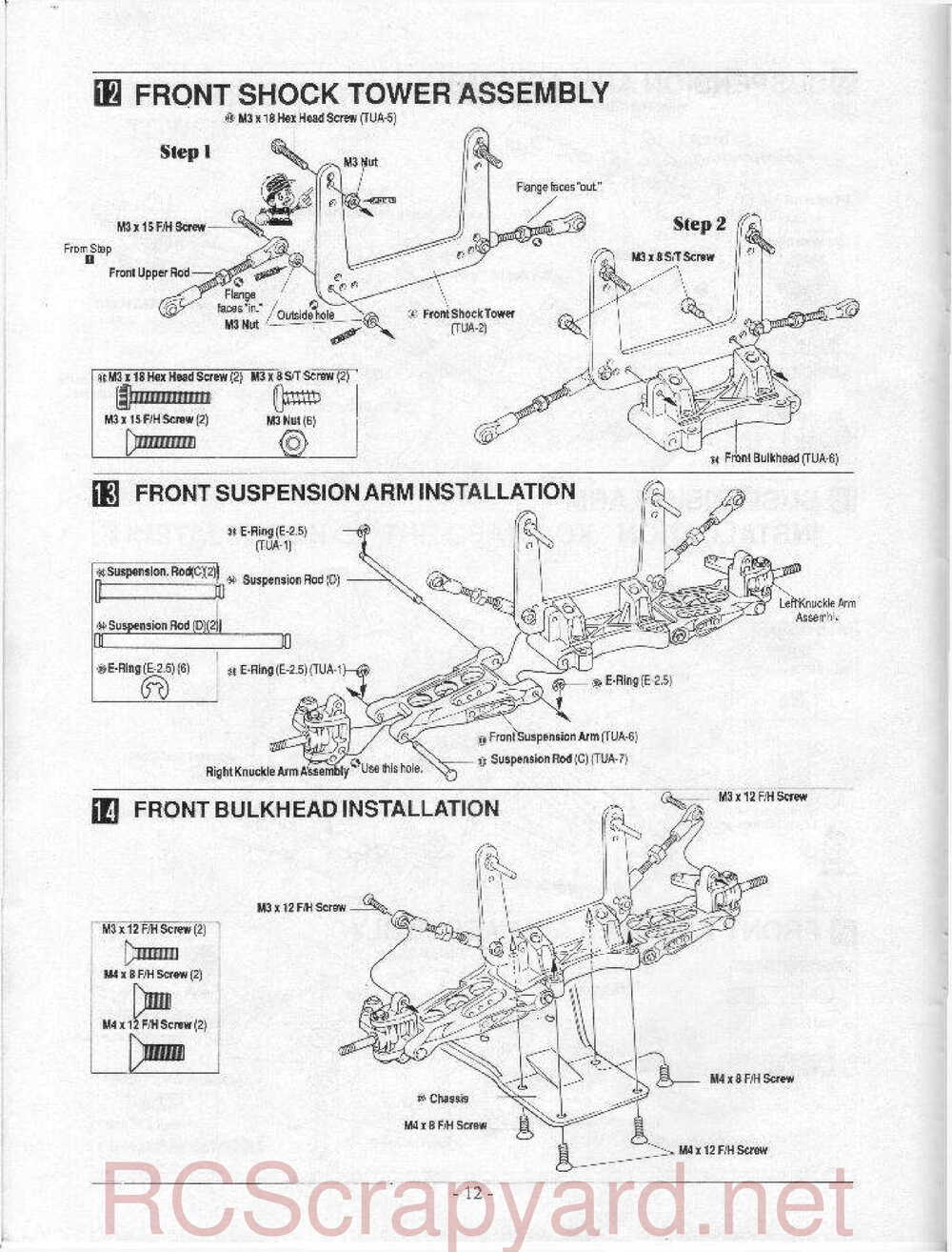 Kyosho - 3120 - Turbo-Ultima II - Manual - Page 12