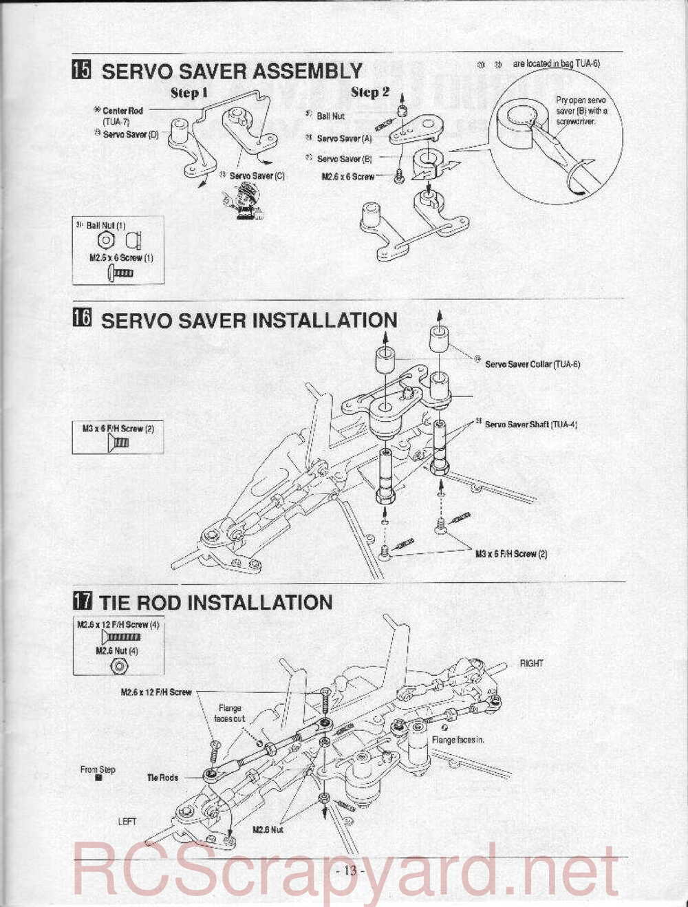 Kyosho - 3120 - Turbo-Ultima II - Manual - Page 13