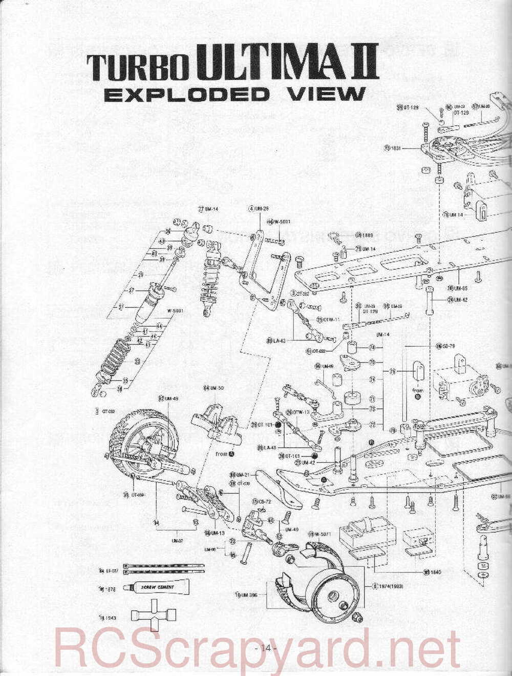 Kyosho - 3120 - Turbo-Ultima II - Manual - Page 14