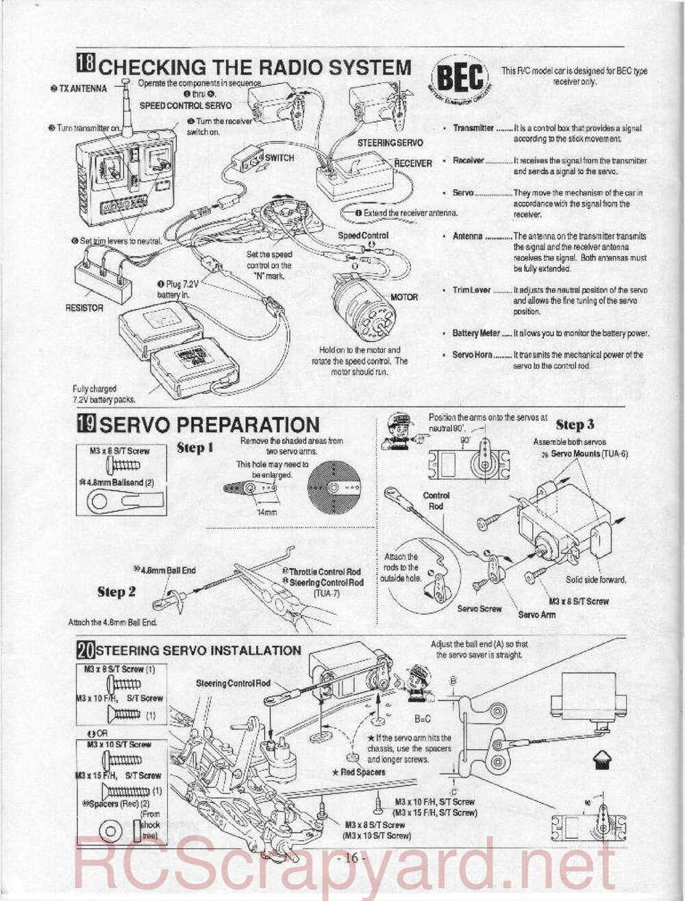Kyosho - 3120 - Turbo-Ultima II - Manual - Page 16