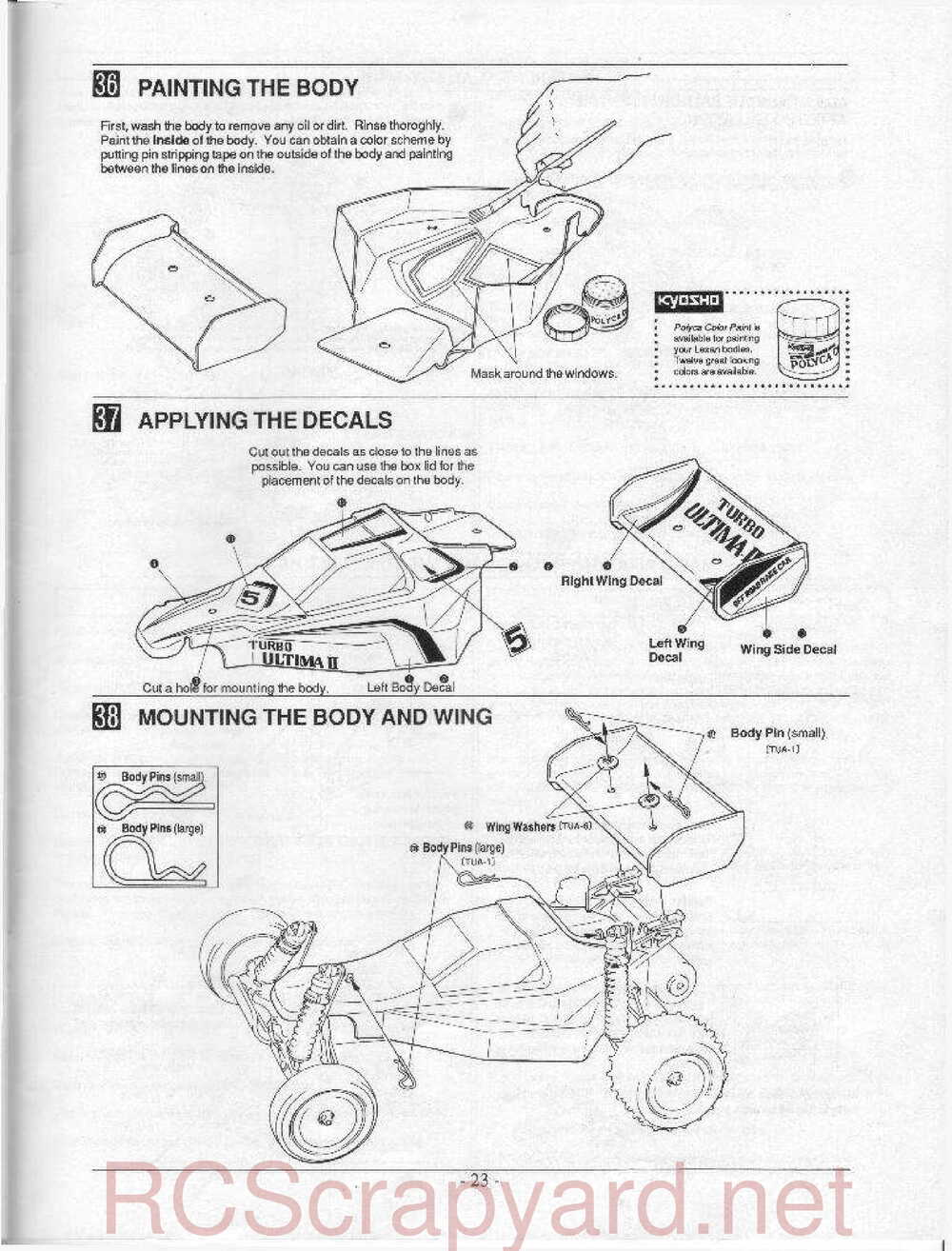 Kyosho - 3120 - Turbo-Ultima II - Manual - Page 23